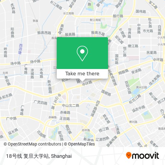 18号线 复旦大学站 map