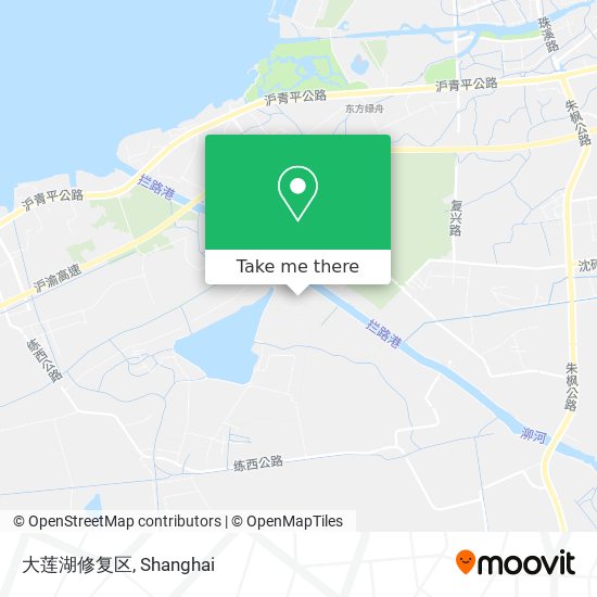 大莲湖修复区 map