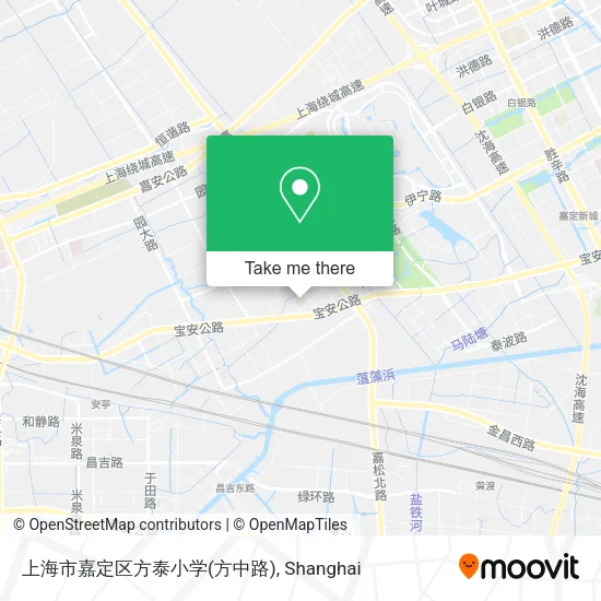上海市嘉定区方泰小学(方中路) map