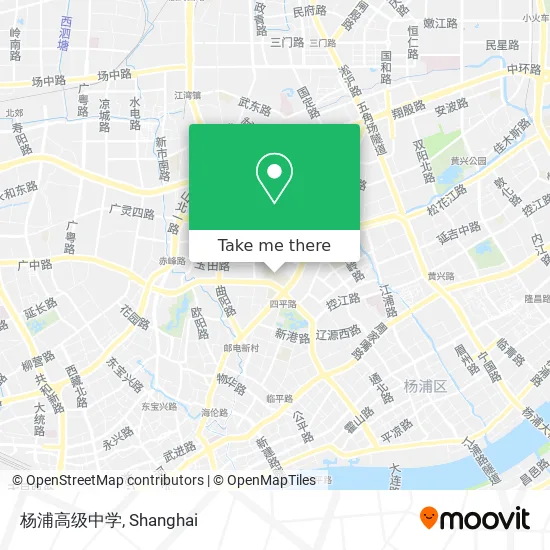 杨浦高级中学 map