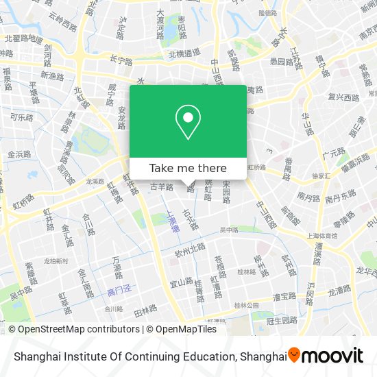 Shanghai Institute Of Continuing Education map