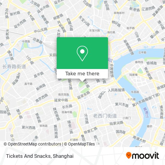 Tickets And Snacks map