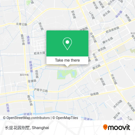 长提花园别墅 map