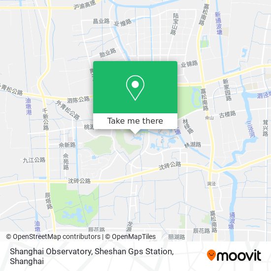 Shanghai Observatory, Sheshan Gps Station map