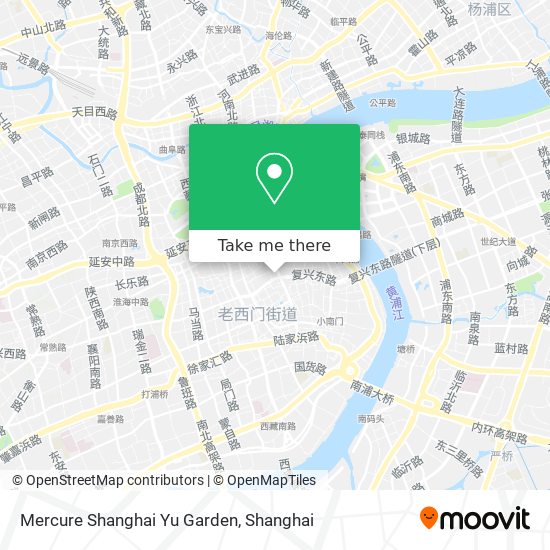 Mercure Shanghai Yu Garden map