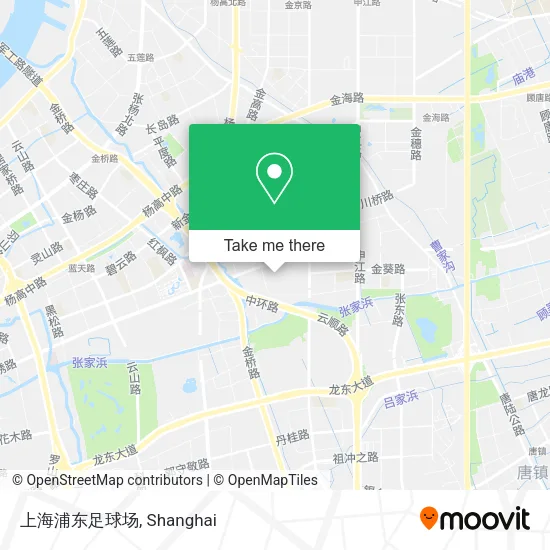 上海浦东足球场 map