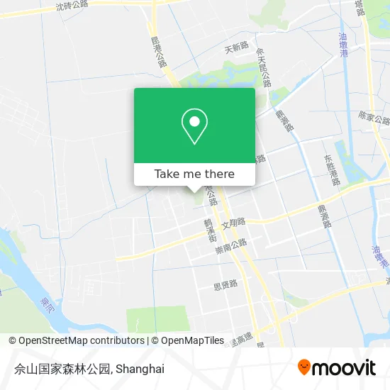 佘山国家森林公园 map