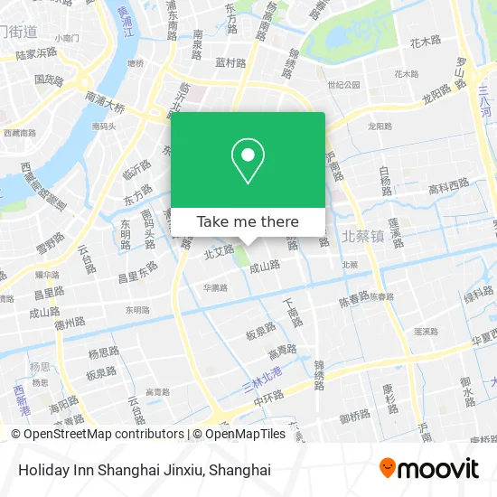 Holiday Inn Shanghai Jinxiu map