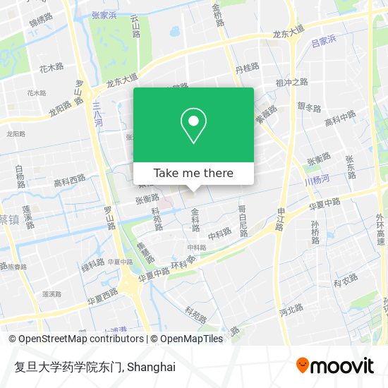 复旦大学药学院东门 map