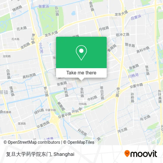 复旦大学药学院东门 map