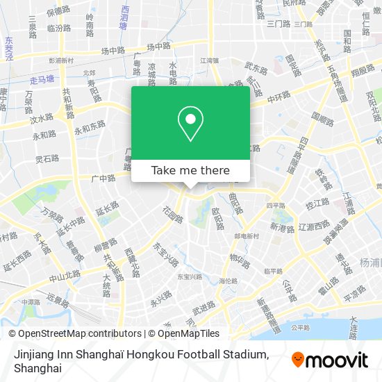 Jinjiang Inn Shanghaï Hongkou Football Stadium map