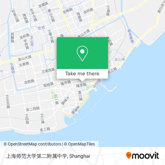 上海师范大学第二附属中学 map