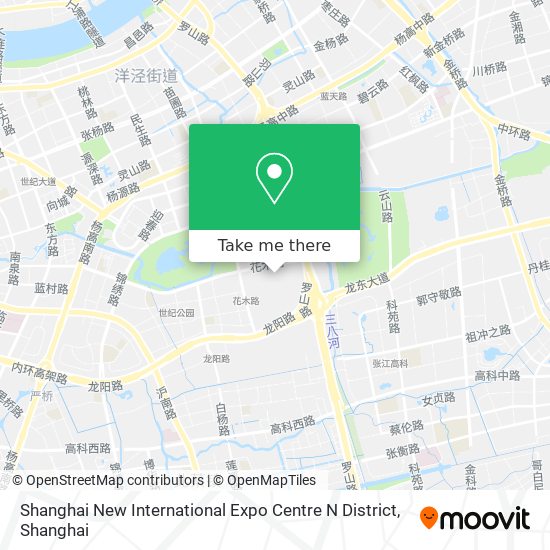 Shanghai New International Expo Centre N District map