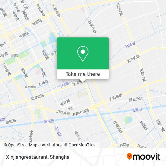 Xinjiangrestaurant map