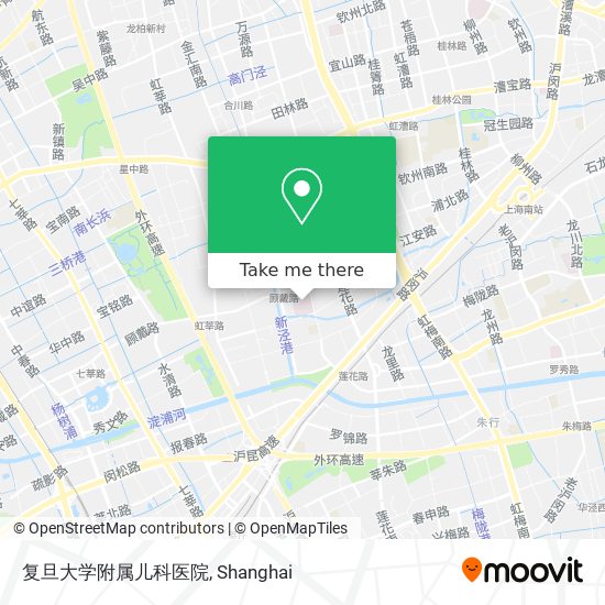 复旦大学附属儿科医院 map