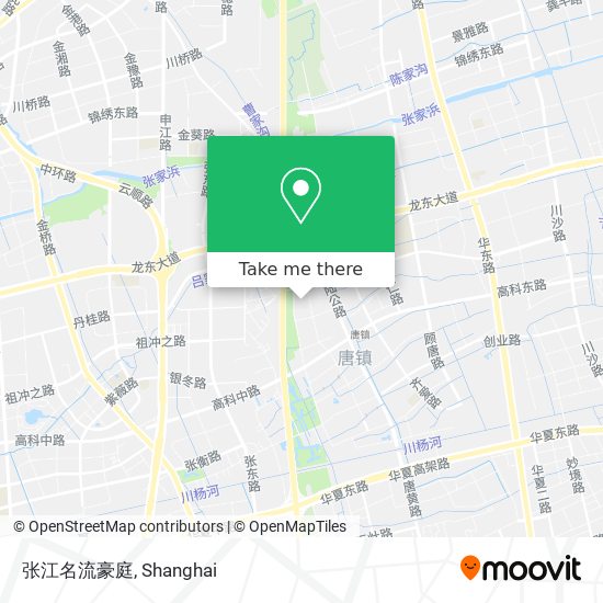 张江名流豪庭 map
