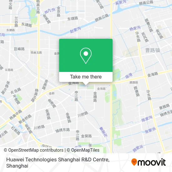Huawei Technologies Shanghai R&D Centre map