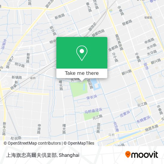 上海旗忠高爾夫倶楽部 map