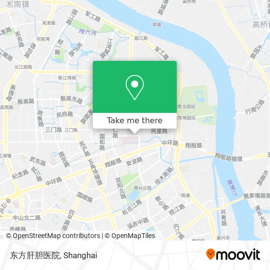 东方肝胆医院 map