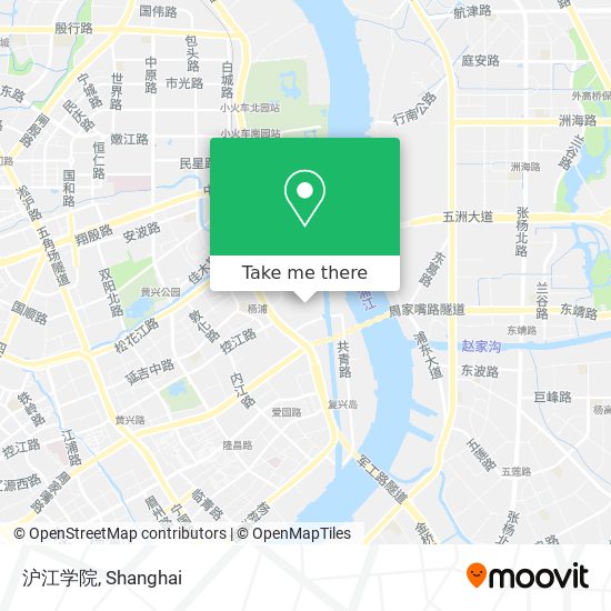 沪江学院 map