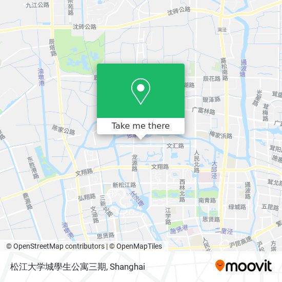 松江大学城學生公寓三期 map
