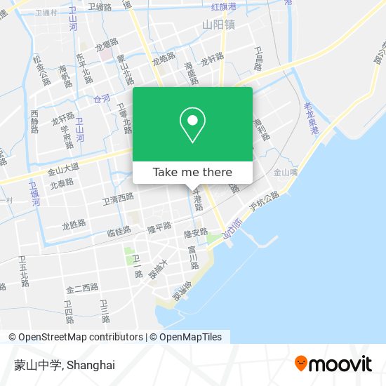 蒙山中学 map
