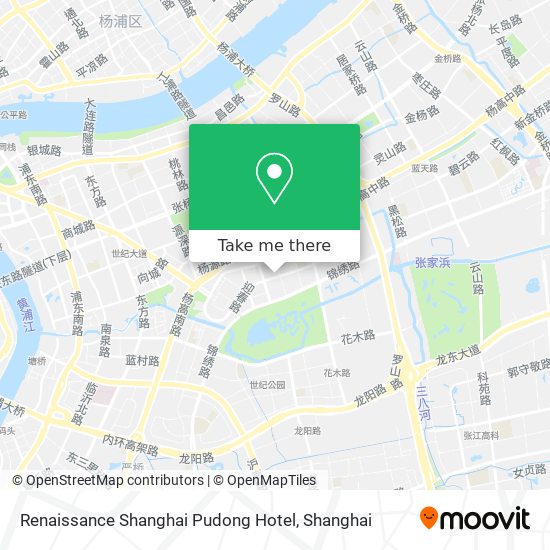 Renaissance Shanghai Pudong Hotel map