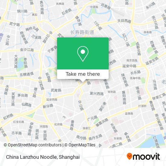 China Lanzhou Noodle map