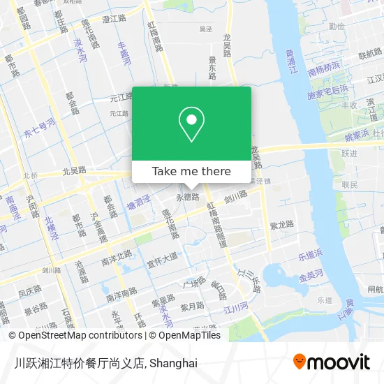 川跃湘江特价餐厅尚义店 map