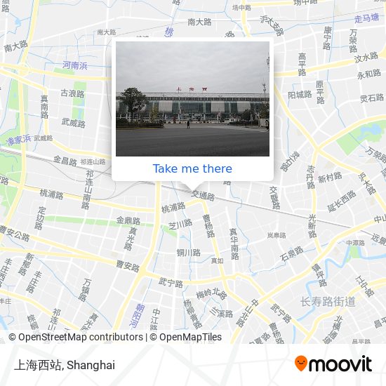 上海西站 map