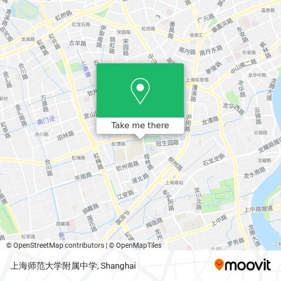上海师范大学附属中学 map
