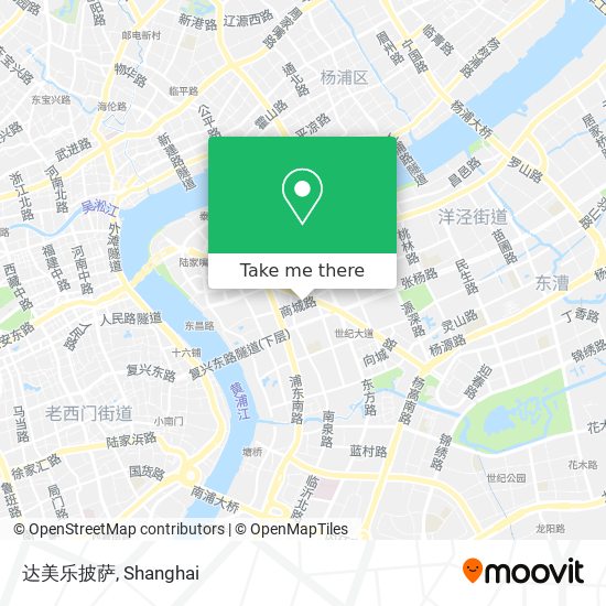 达美乐披萨 map