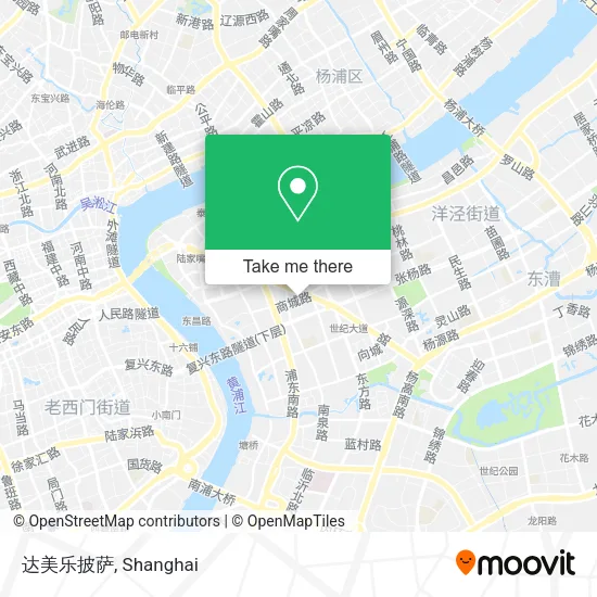 达美乐披萨 map