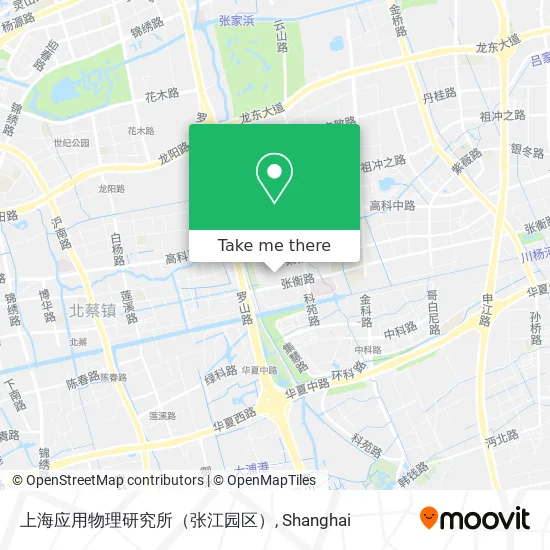 上海应用物理研究所（张江园区） map