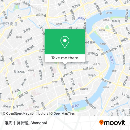 淮海中路街道 map