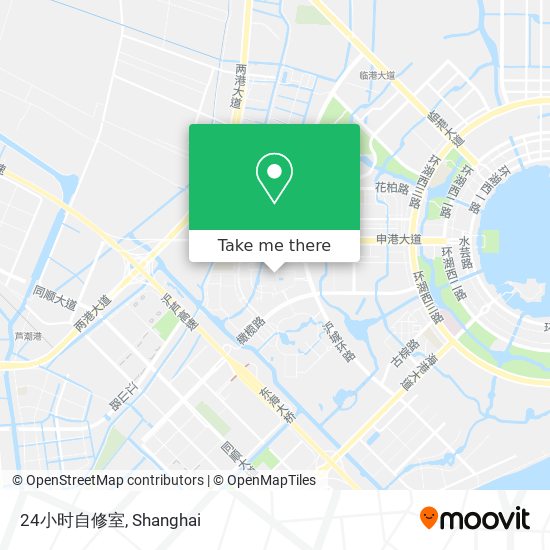 24小时自修室 map