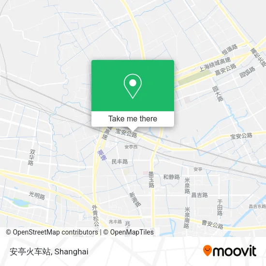 安亭火车站 map