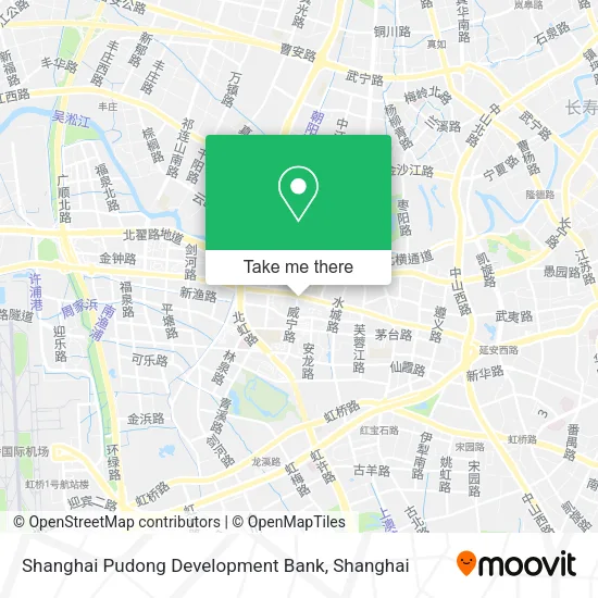 Shanghai Pudong Development Bank map