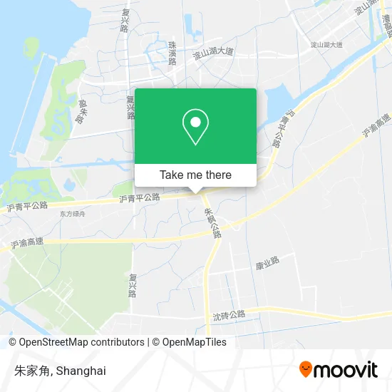 朱家角 map