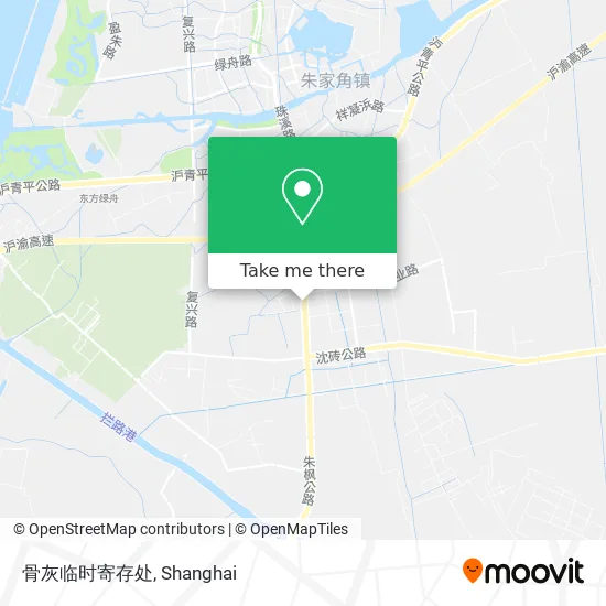 骨灰临时寄存处 map