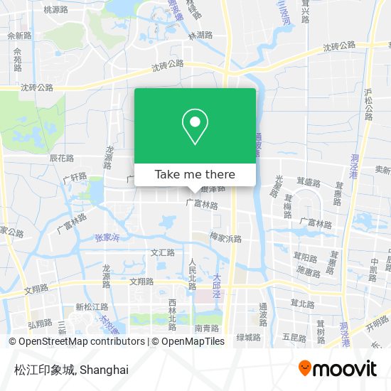 松江印象城 map