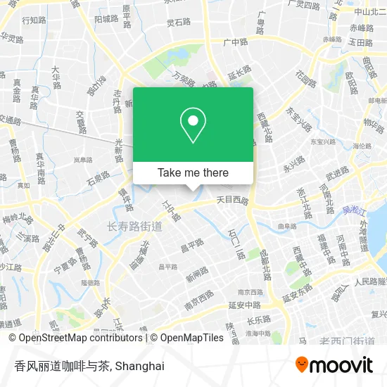 香风丽道咖啡与茶 map