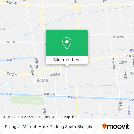 Shanghai Marriott Hotel Pudong South map