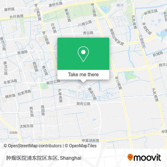 肿瘤医院浦东院区东区 map