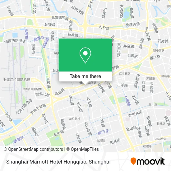 Shanghai Marriott Hotel Hongqiao map