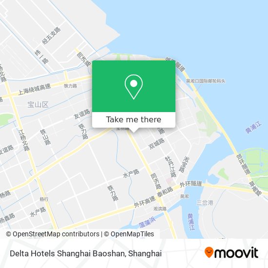 Delta Hotels Shanghai Baoshan map