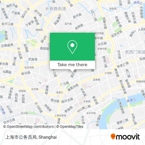 上海市公务员局 map