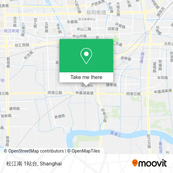 松江南 1站台 map