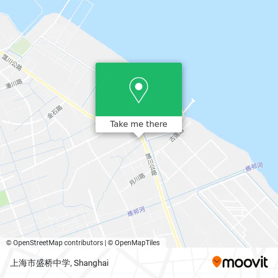 上海市盛桥中学 map
