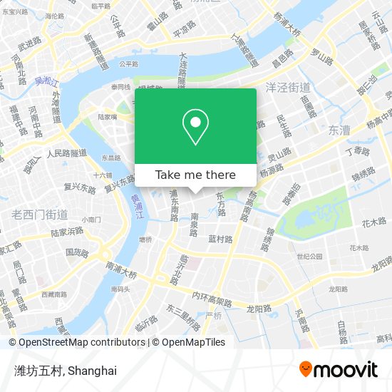 潍坊五村 map
